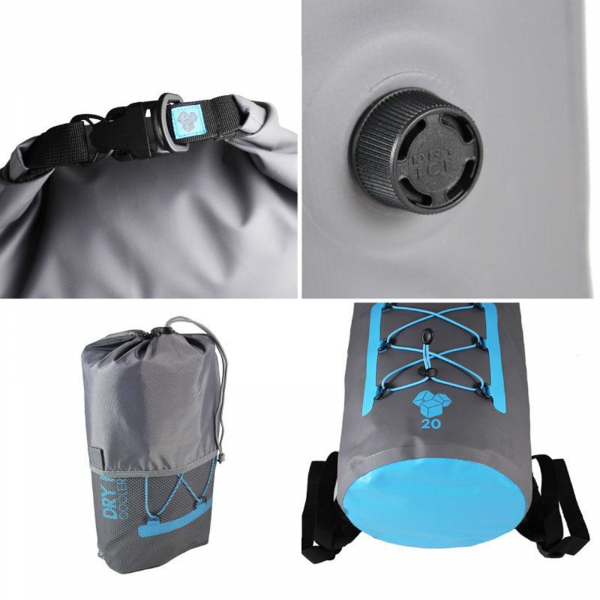 Dry Ice Cooler Backpack Cooler Bag 20 liters Grey