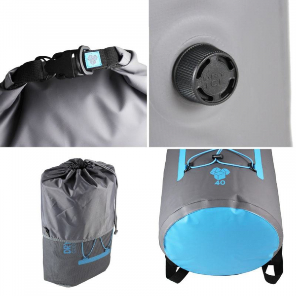Dry Ice Cooler Rucksack Kühltasche 40 Liter Grau