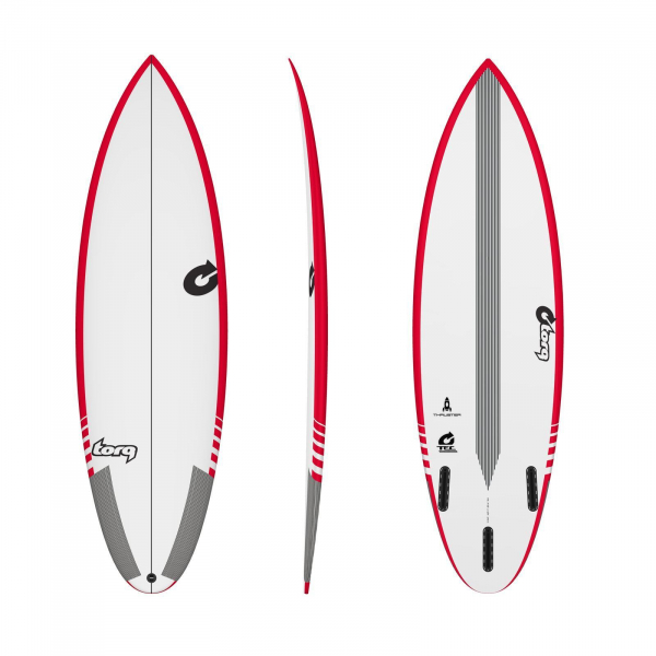 Surfboard TORQ Epoxy TEC Thruster 6.3 Rail Rot