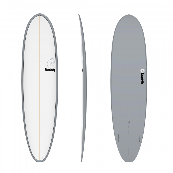 Surfboard TORQ Epoxy TET 7.4 VP Funboard Gray Pinl