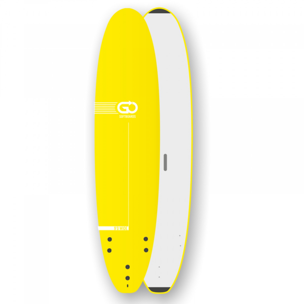 GO Softboard School Tabla de surf 9.0 cuerpo ancho Amarillo