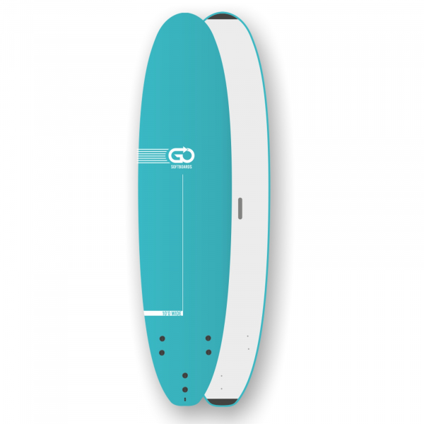 GO Softboard School Surfboard 10.0 wide body Verde