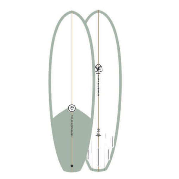 Surfboard VENON Quokka 6.4 Grill Smoke