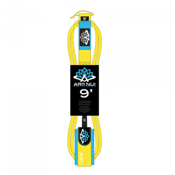 ARIINUI SUP straight Leash 9.0 stand up Yellow