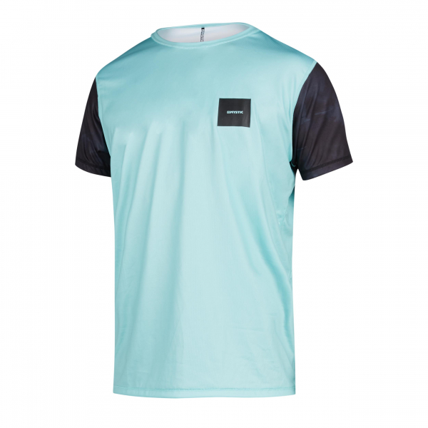Mystic Majestic Manica Corta Quickdry Uomo Nero/Menta