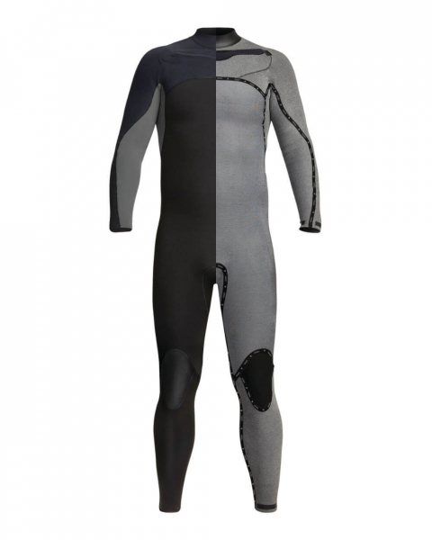 Xcel Phoenix X2 Neoprenanzug 4/3mm Front-Zip Männer Schwarz