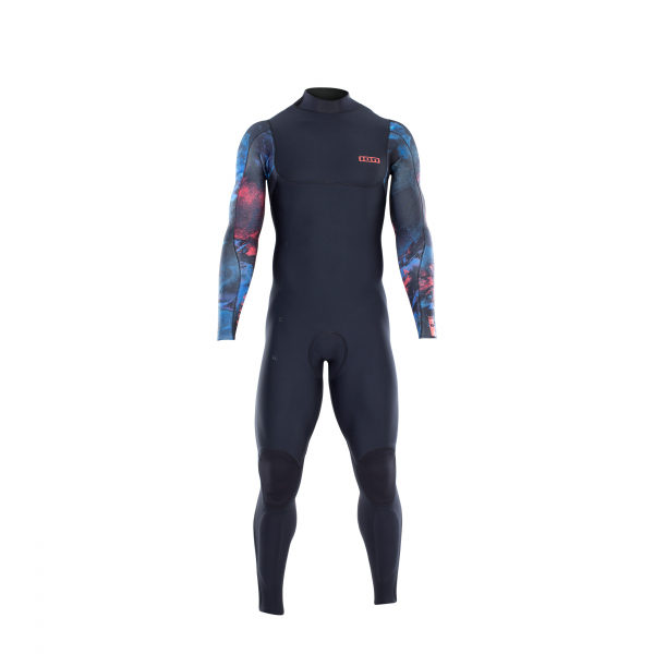 ION Seek Amp Semidry Traje de buceo 4/3mm Back-Zip Hombre cápsula negro/negro