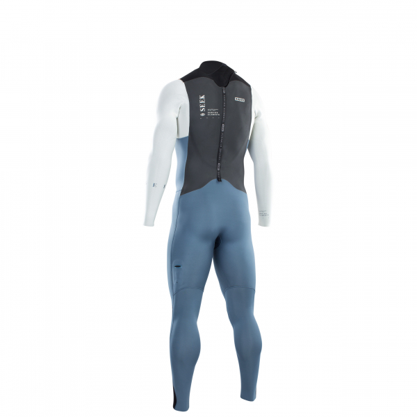 ION Seek Core Semidry Neoprenanzug 5/4mm Back-Zip Männer steel blue/white/black