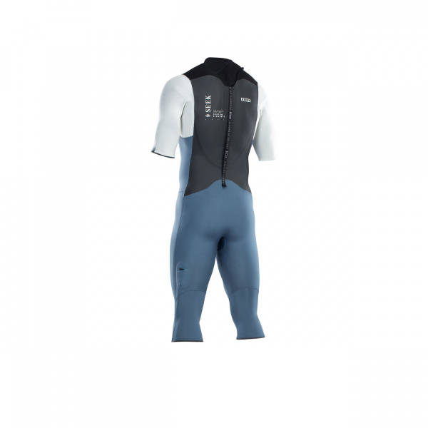 ION Seek Core Overknee Neoprenanzug Kurzarm 3/2mm Back-Zip Männer steel blue/white/black