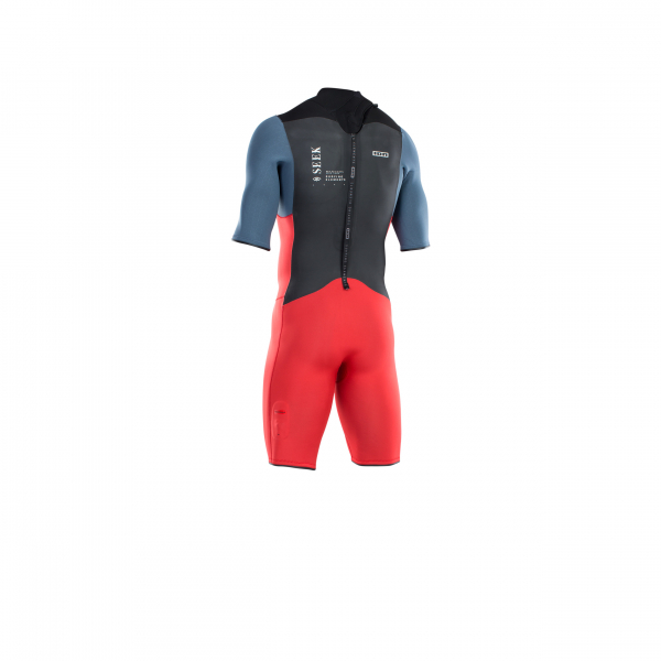 ION Seek Core Shorty 2/2mm Back-Zip Männer red/steel blue/black