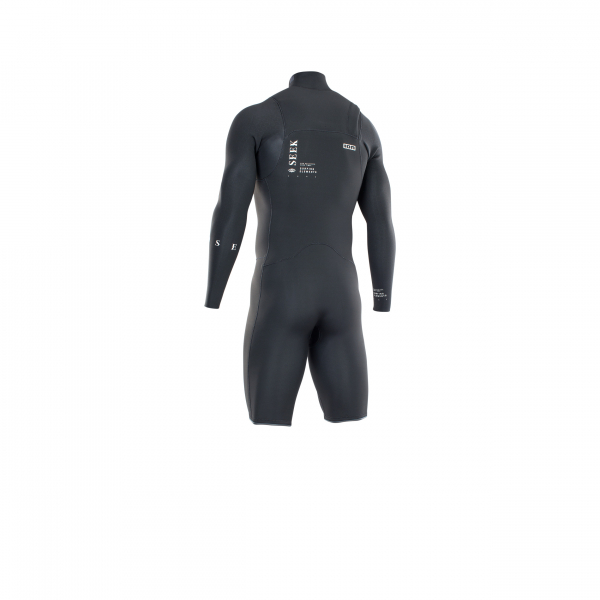 ION Seek Core Shorty 2/2mm Cremallera frontal Hombre negro