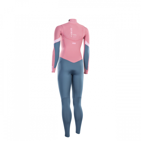 Traje de neopreno ION Amaze Core Semidry 5/4mm Cremallera frontal Mujer rosa sucio