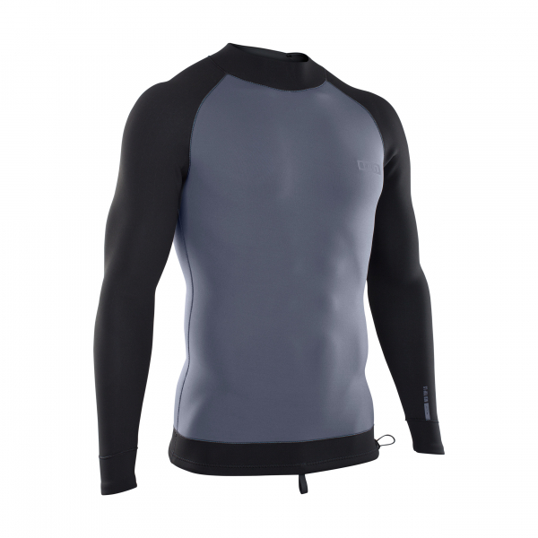 ION Neo Top Manga Larga 2/2mm Hombre azul acero/negro