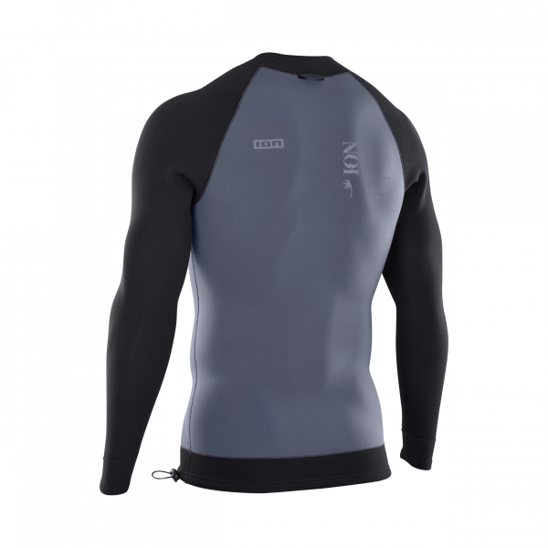 ION Neo Top Manga Larga 2/2mm Hombre azul acero/negro