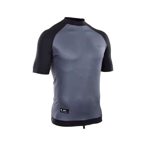 ION Rashguard Kurzarm Männer steel blue/black