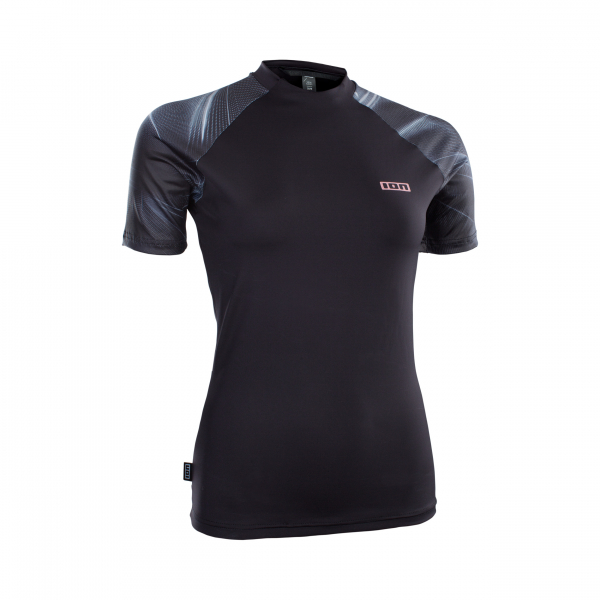 ION Rashguard manga corta mujer láser negro