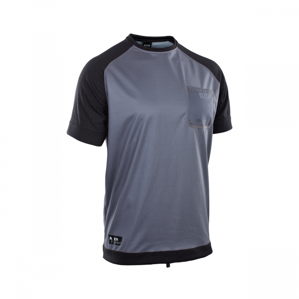 ION Wetshirt uomo manica corta blu acciaio/nero
