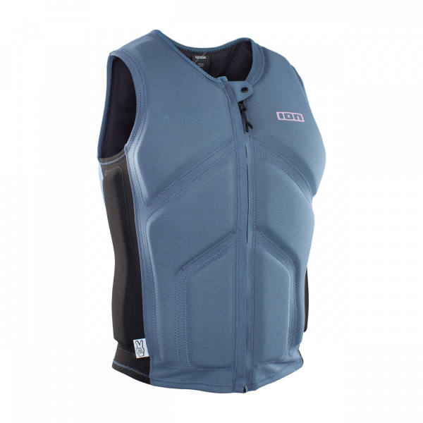ION Collision Core Gilet Front-Zip Uomo blu acciaio/nero