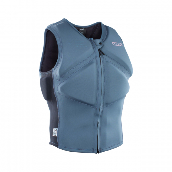 ION Vector Amp Weste Front-Zip Männer steel blue/black