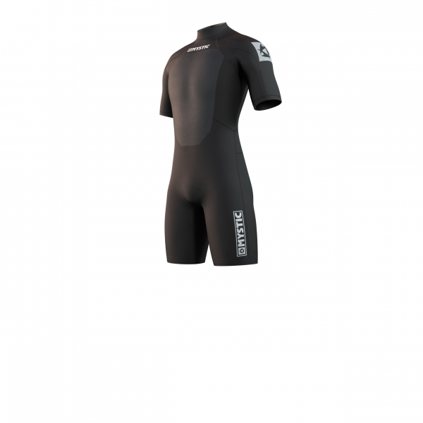 Mystic Brand Flatlock Shorty 3/2mm Back-Zip Men Black