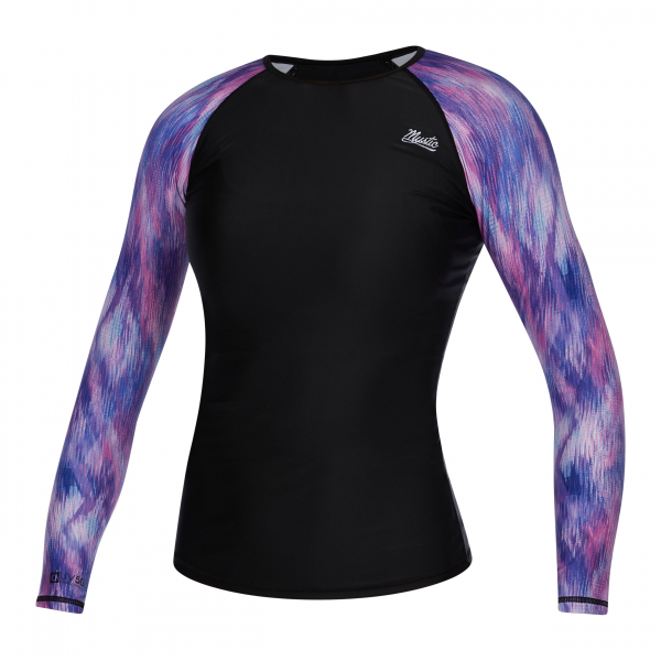 Mystic Diva Long Sleeve Rashvest Crop Tee Women Hollywood Pink