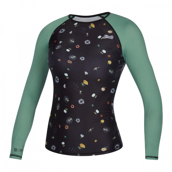Mystic Diva Long Sleeve Rashvest Crop Tee Women Multiple Color