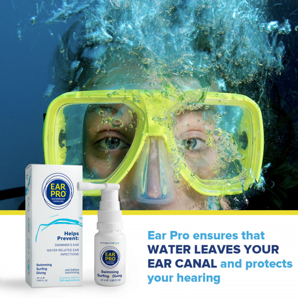 Ear Pro Spray de protection des oreilles pour les sports aquatiques