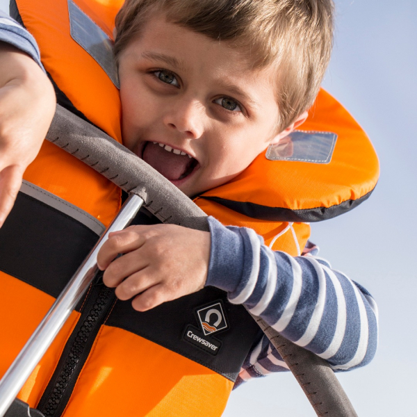 Crewsaver Spiral 100N Solid Vest For Juniors Between 30 - 40 Kg Yellow