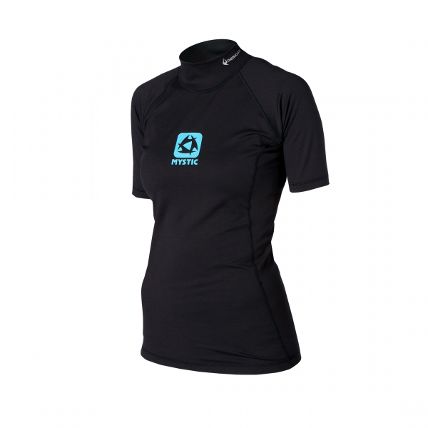 Mystic Bipoly Thermo-Top Short Sleeve Women Black