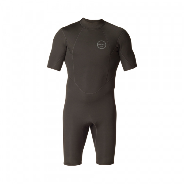 Xcel GCS OS Shorty Neoprenanzug 2mm Back-Zip Ma¨nner Schwarz 2018 Vorderansicht