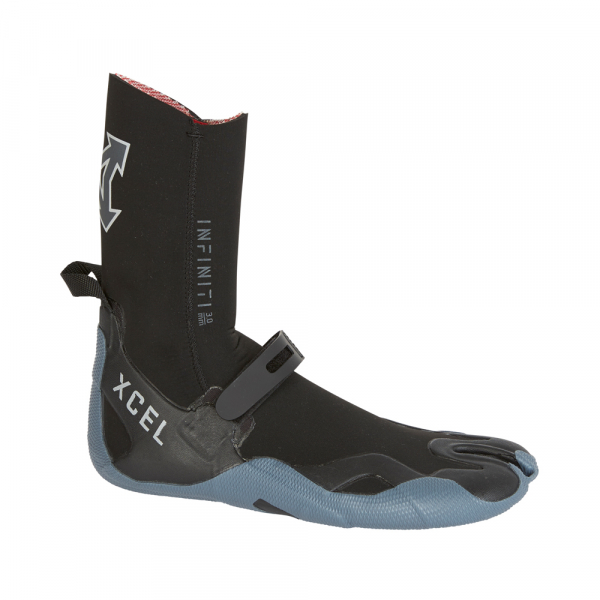 Xcel Infiniti Neoprene Boot Split-Toe 3 mm Black 2018 Sideview