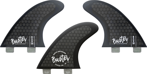 Buster Thruster Honeycomb Surfboard Finnen Set FCS-I Medium 4.37"