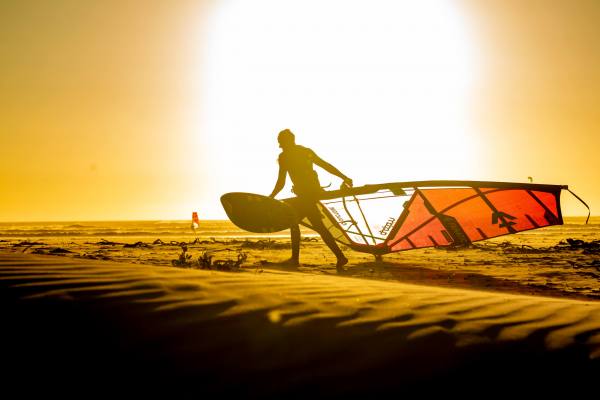 ION Windsurf CORE Stubby Sac de planche steel blue