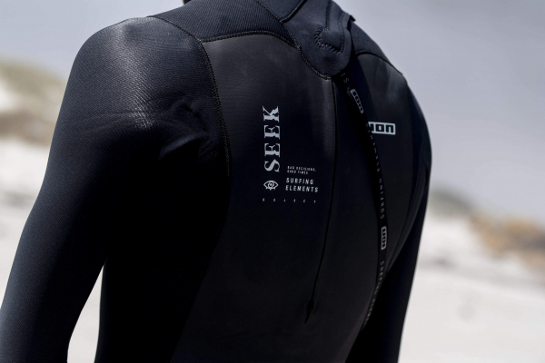 ION Seek Select Traje de neopreno semiseco 4/3mm Cremallera dorsal Hombre negro