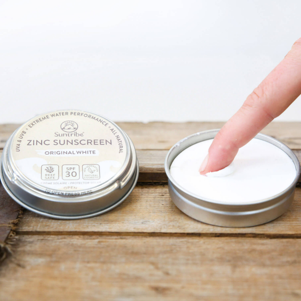 Suntribe All Natural Face & Sport Zinc Sunscreen SPF 30 45g ORIGINAL WHITE