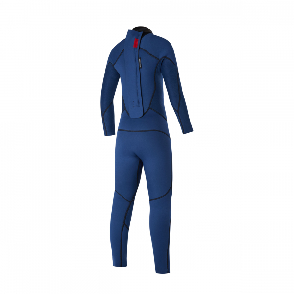 Mystic Star Wetsuit 3/2 Back-Zip Flatlock Junior Night Blue
