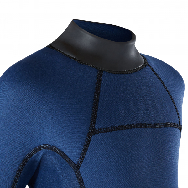 Mystic Star Wetsuit 3/2 Back-Zip Flatlock Junior Night Blue