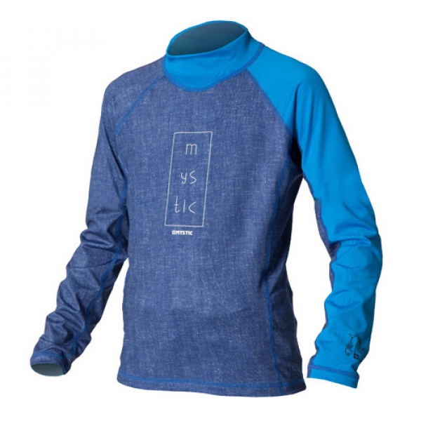 Mystic Star Rashvest Long Sleeve Kids Blue Front