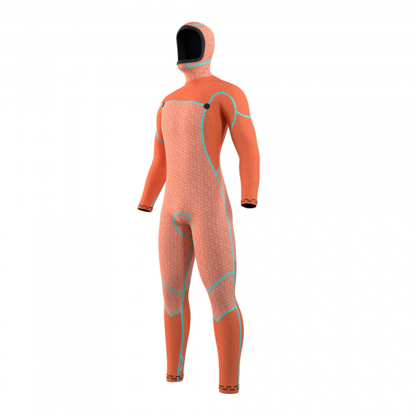 Mystic Voltt Hooded Neoprenanzug 6/4/3mm Front-Zip Männer Schwarz