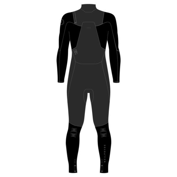 Traje de neopreno Neilpryde Combat 5/4mm Frontzip Hombre C1 Negro