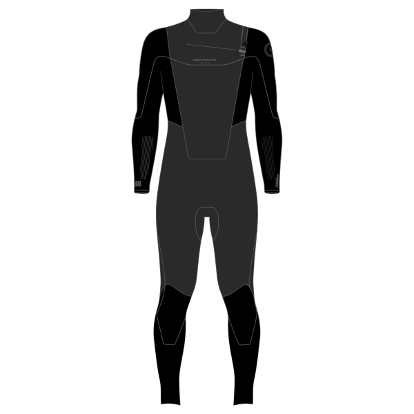 Traje de neopreno Neilpryde Combat 5/4mm Frontzip Hombre C1 Negro