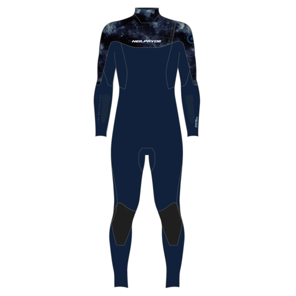Neilpryde Wizard traje 5/4mm backzip hombre C2 Azul / Space Print
