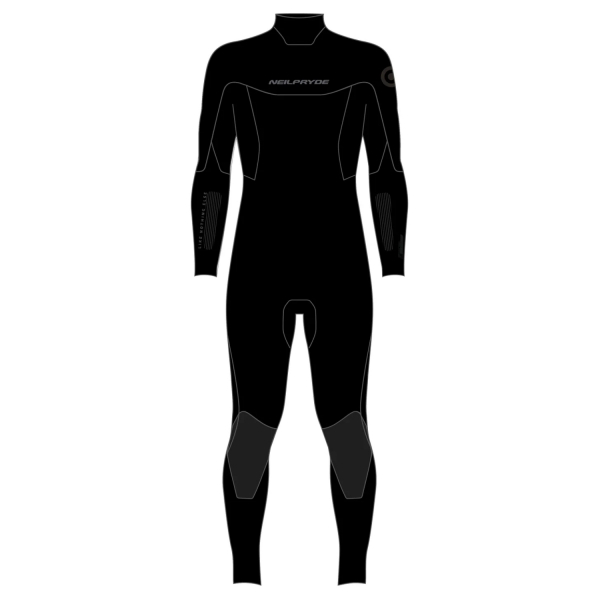 Neilpryde Wizard Neoprenanzug 5/4mm Frontzip Männer C1 Schwarz