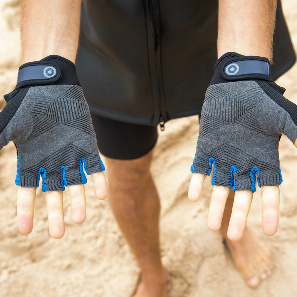 Neilpryde Gants néoprène demi-doigts Amara C1 Noir / Bleu