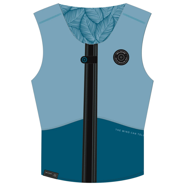 Neilpryde Storm chaleco de protección contra impactos cremallera frontal mujeres C1 negro / azul claro