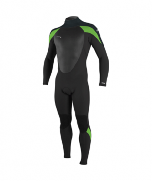 O'Neill Epic Neoprenanzug 3/2 mm Back-Zip Männer Schwarz/Gunmetal/Dayglo