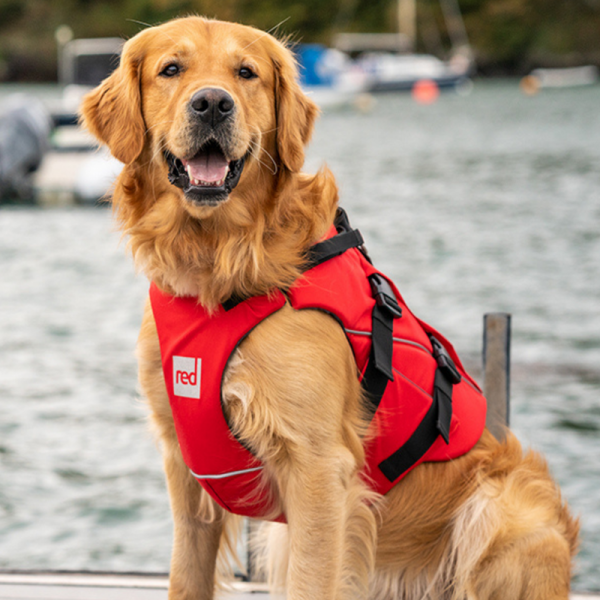 Red Original Dog PFD buoyancy vest for dogs Red