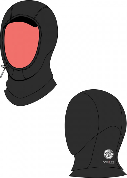 Rip Curl Flash Bomb Neoprene Hood 3mm Black