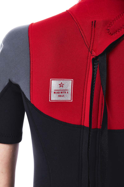 Jobe Boston Shorty Neoprenanzug 2mm Back Zip Kinder Rot