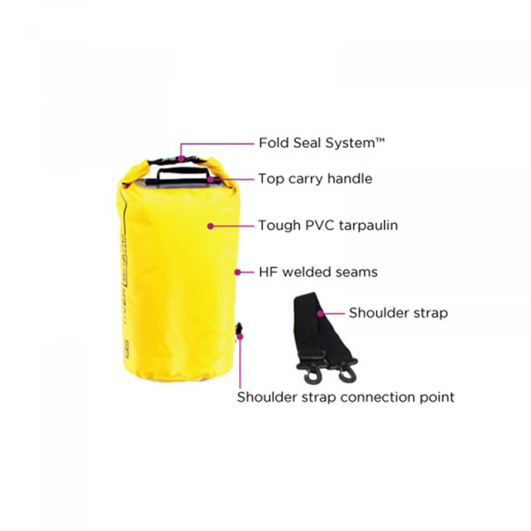Overboard Bolsa de viaje impermeable 30 L Negro